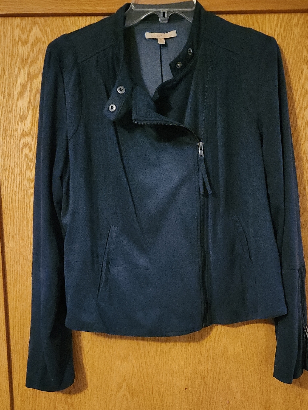 Gibson Latimer Dark Teal Zip-Front Moto Jacket